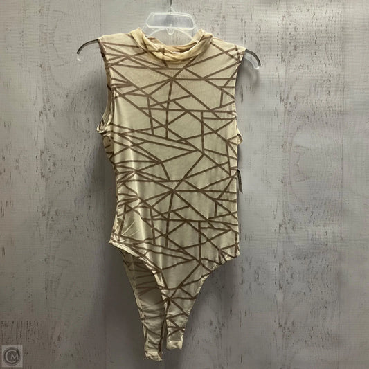 Bodysuit By Vestique In Brown & Cream, Size: L