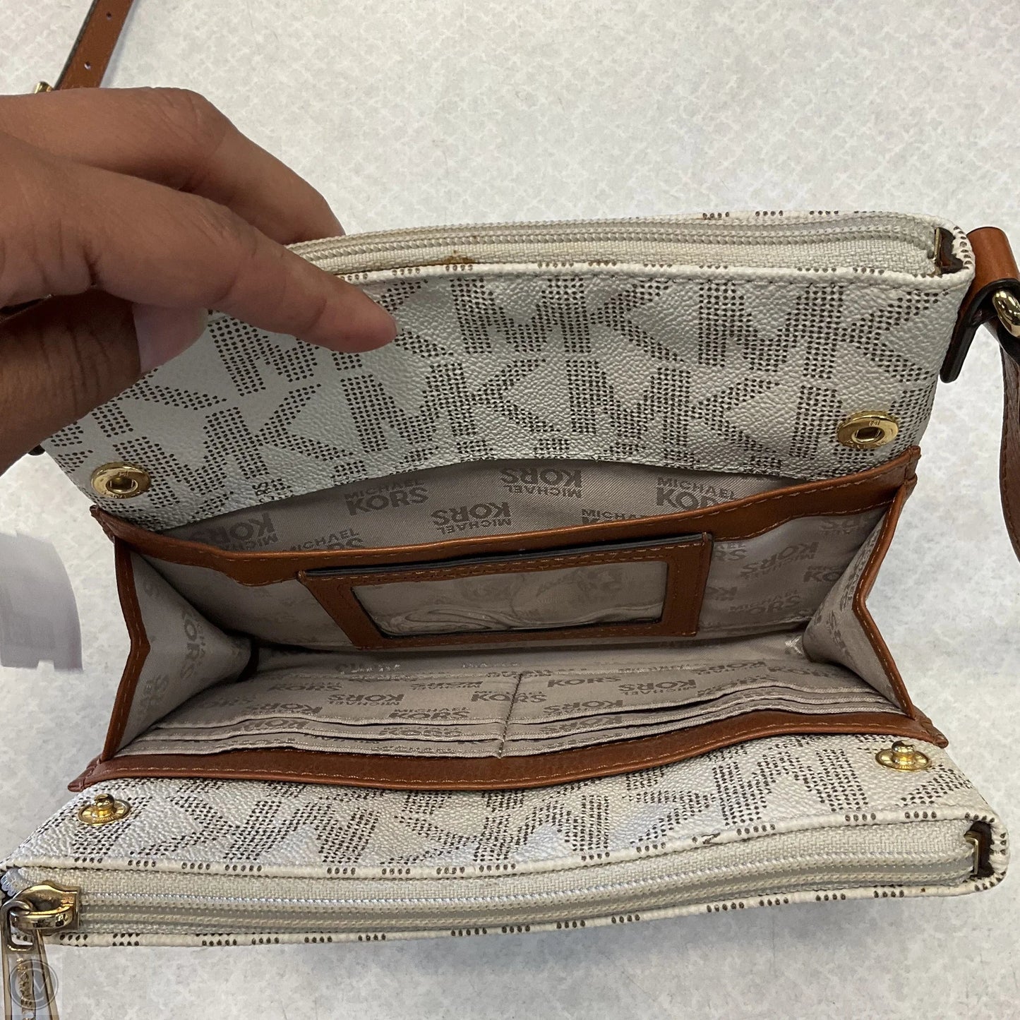 Crossbody Designer By Michael Kors, Size: Small