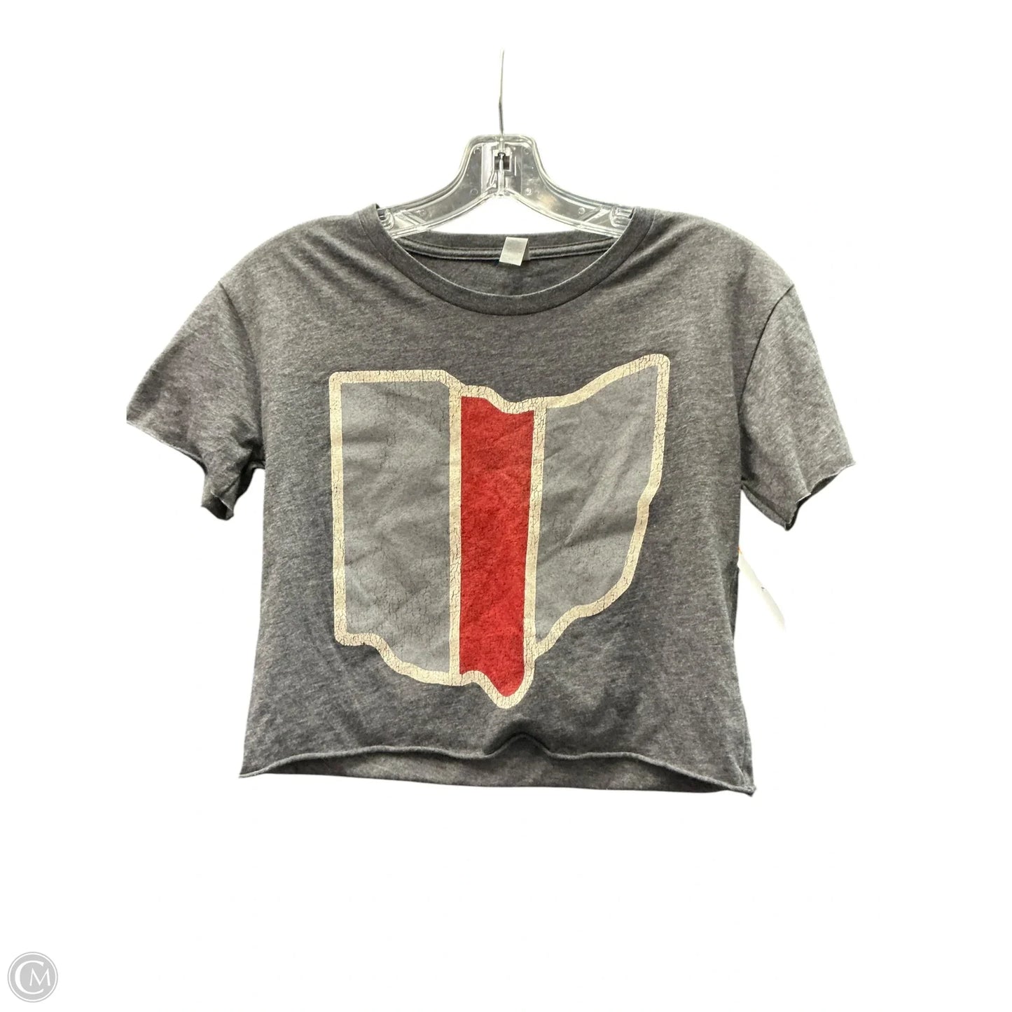 Top Short Sleeve By Clothes Mentor In Grey, Size: Xs