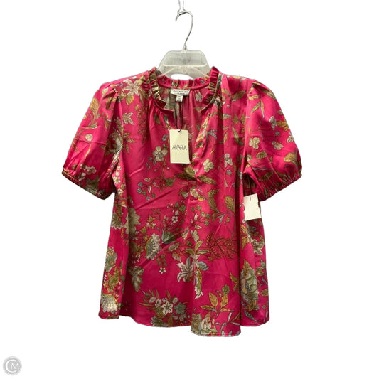 Top Short Sleeve By Current Air In Floral Print, Size: Xs