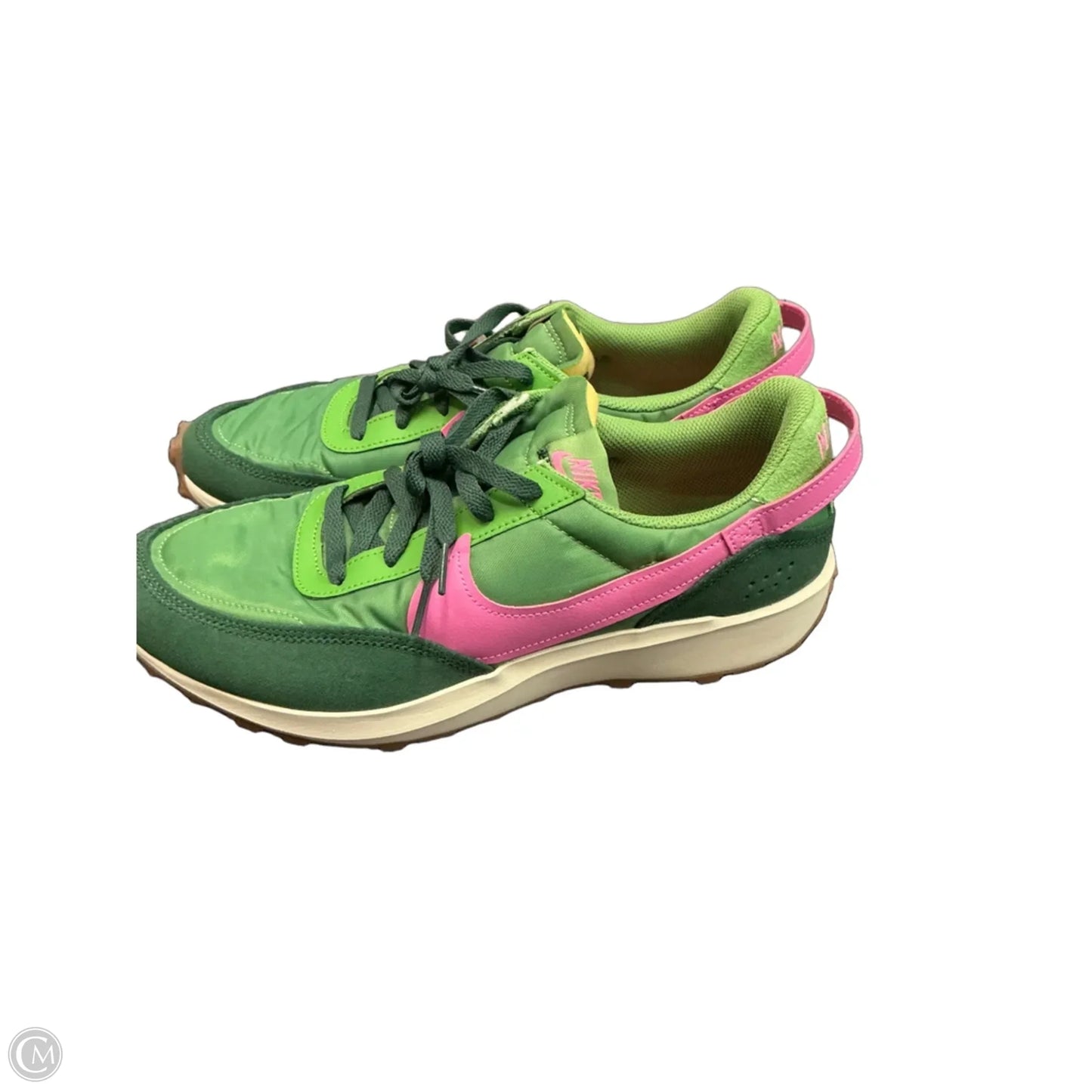 Shoes Sneakers By Nike In Green & Pink, Size: 12