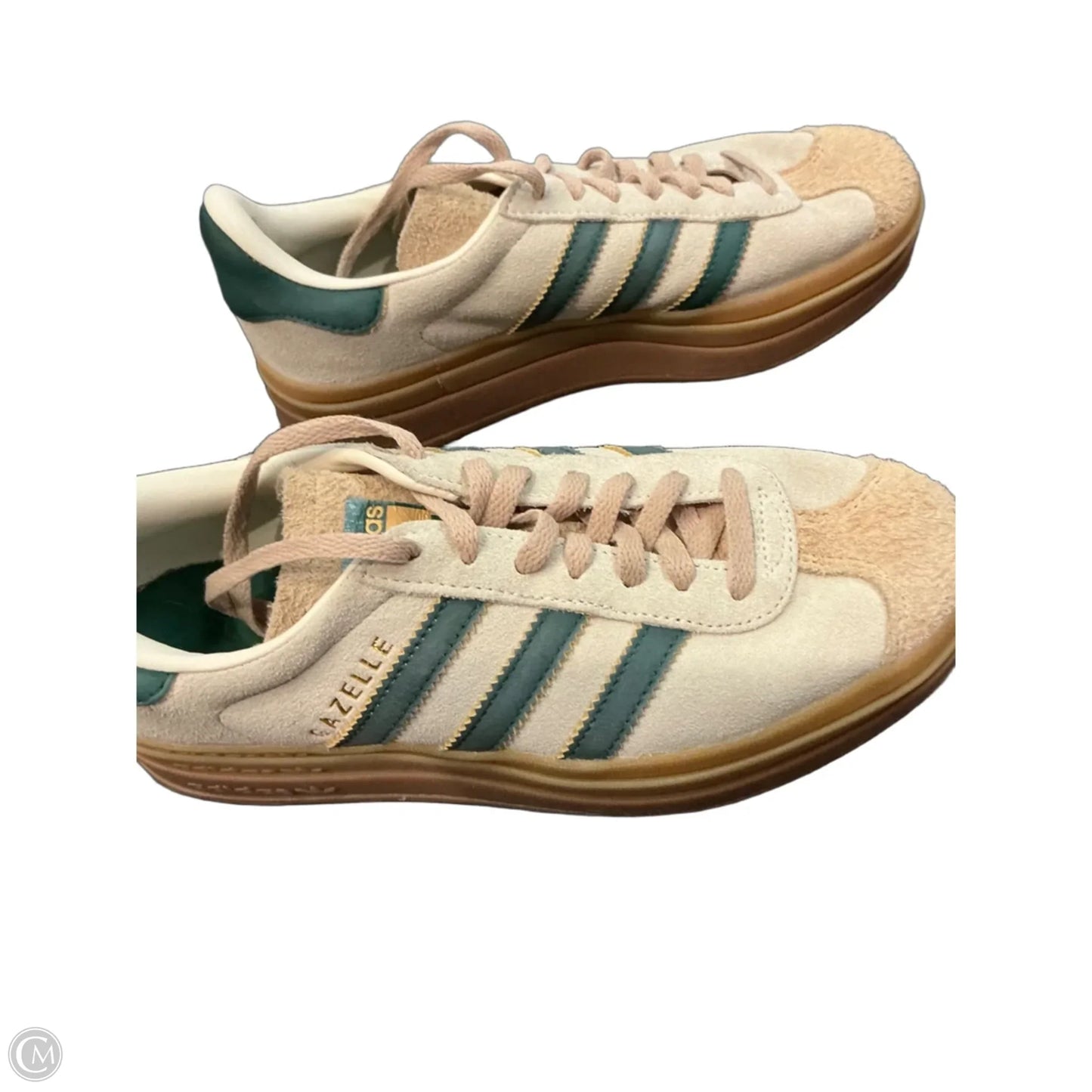 Shoes Sneakers By Adidas In Cream & Green, Size: 6.5