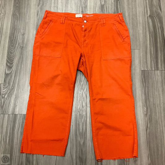Jeans Straight By Pilcro In Orange, Size: 24