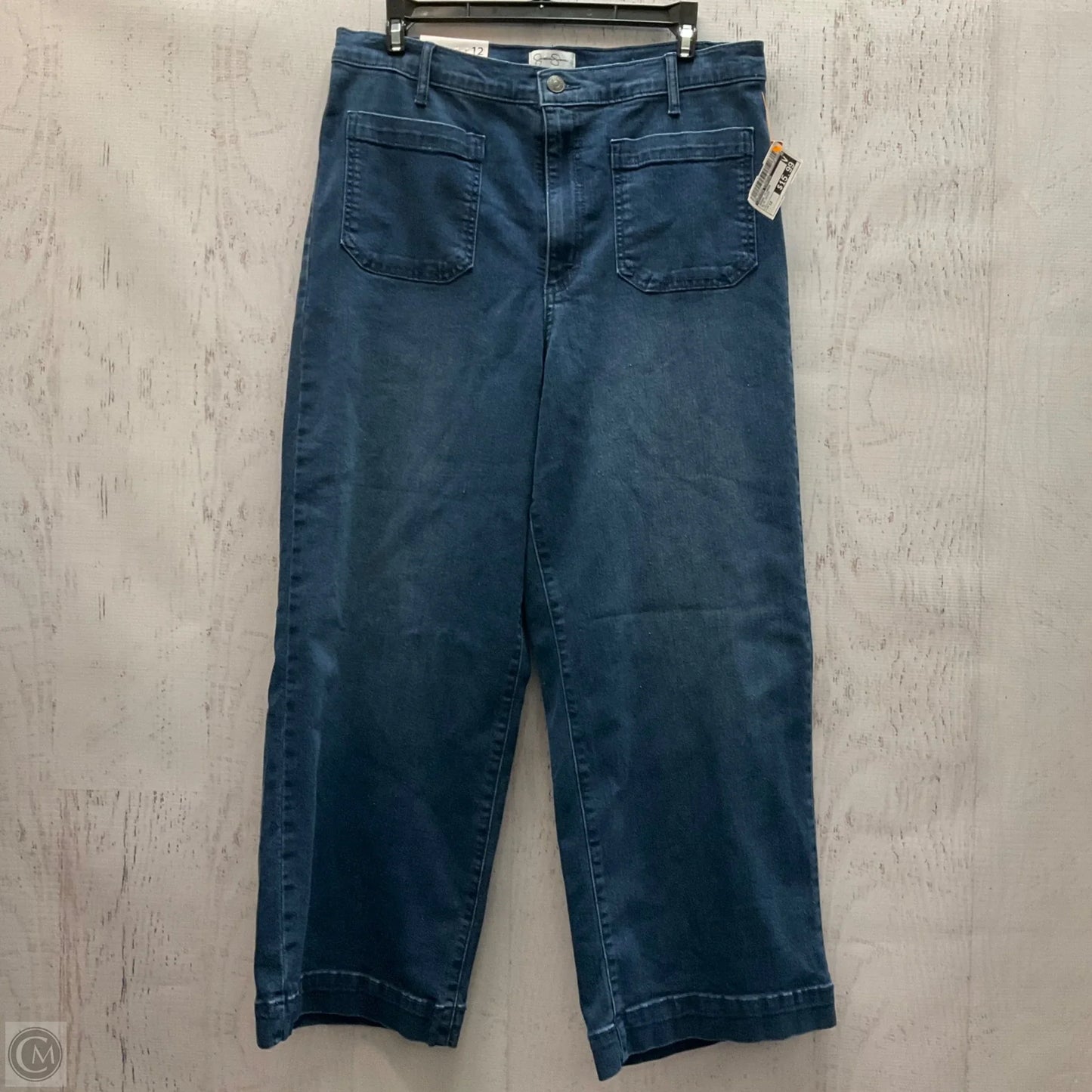 Jeans Flared By Jessica Simpson In Blue Denim, Size: 12