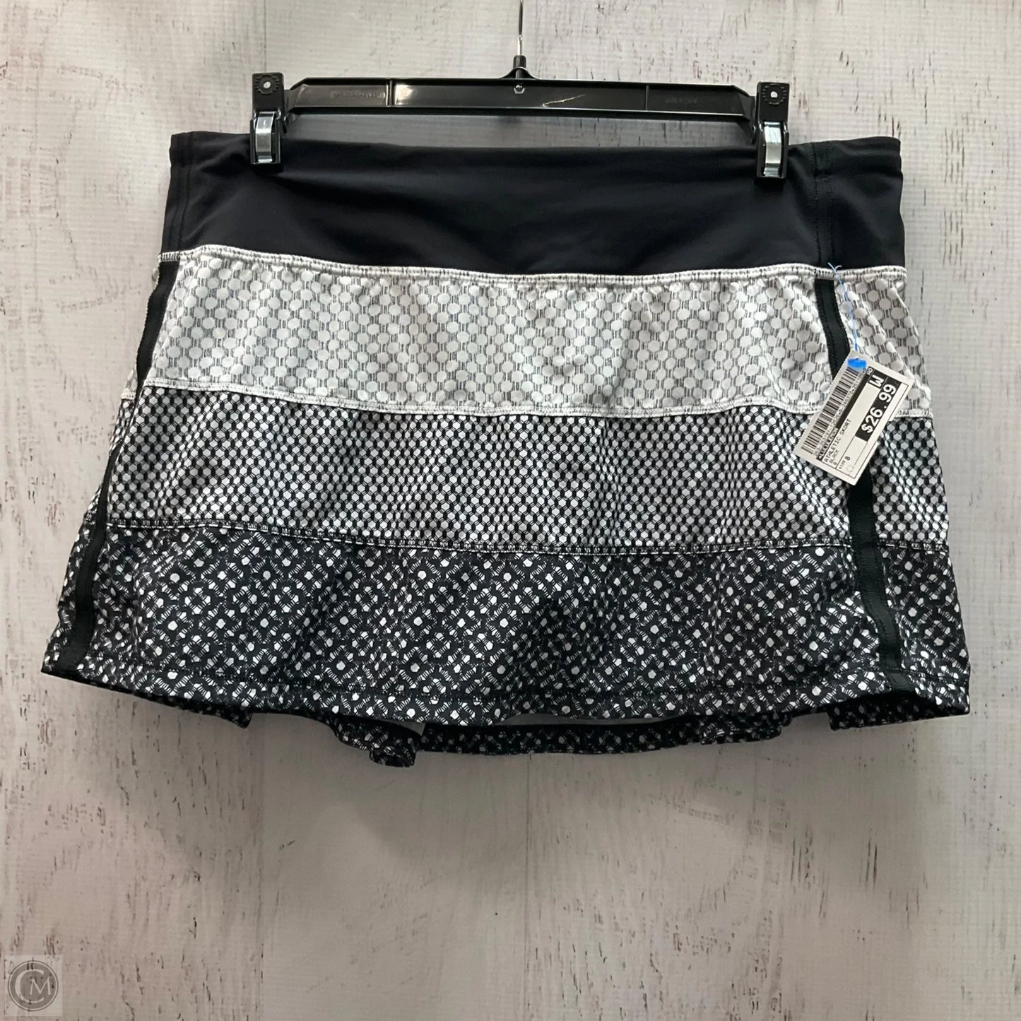 Athletic Skort By Lululemon In Black, Size: 8