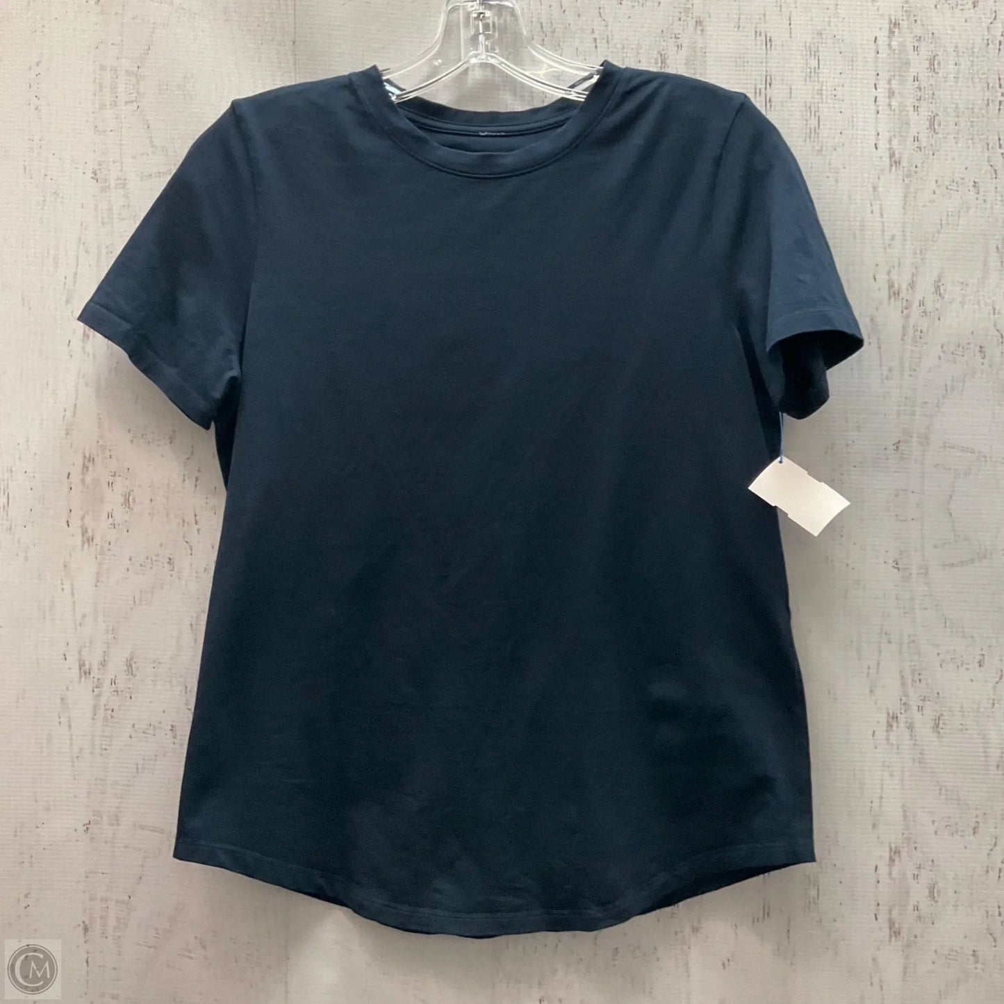 Athletic Top Short Sleeve By Lululemon In Navy, Size: 6