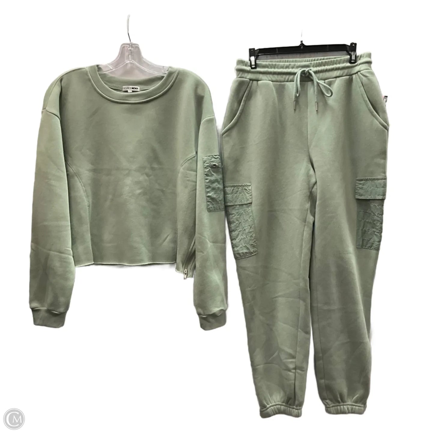Top 2pc Long Sleeve By Fashion Nova In Green, Size: L