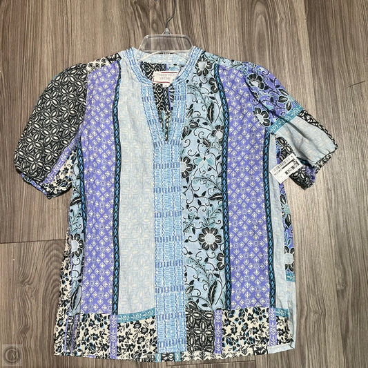 Top Short Sleeve By Johnny Was In Multi-colored, Size: Xs
