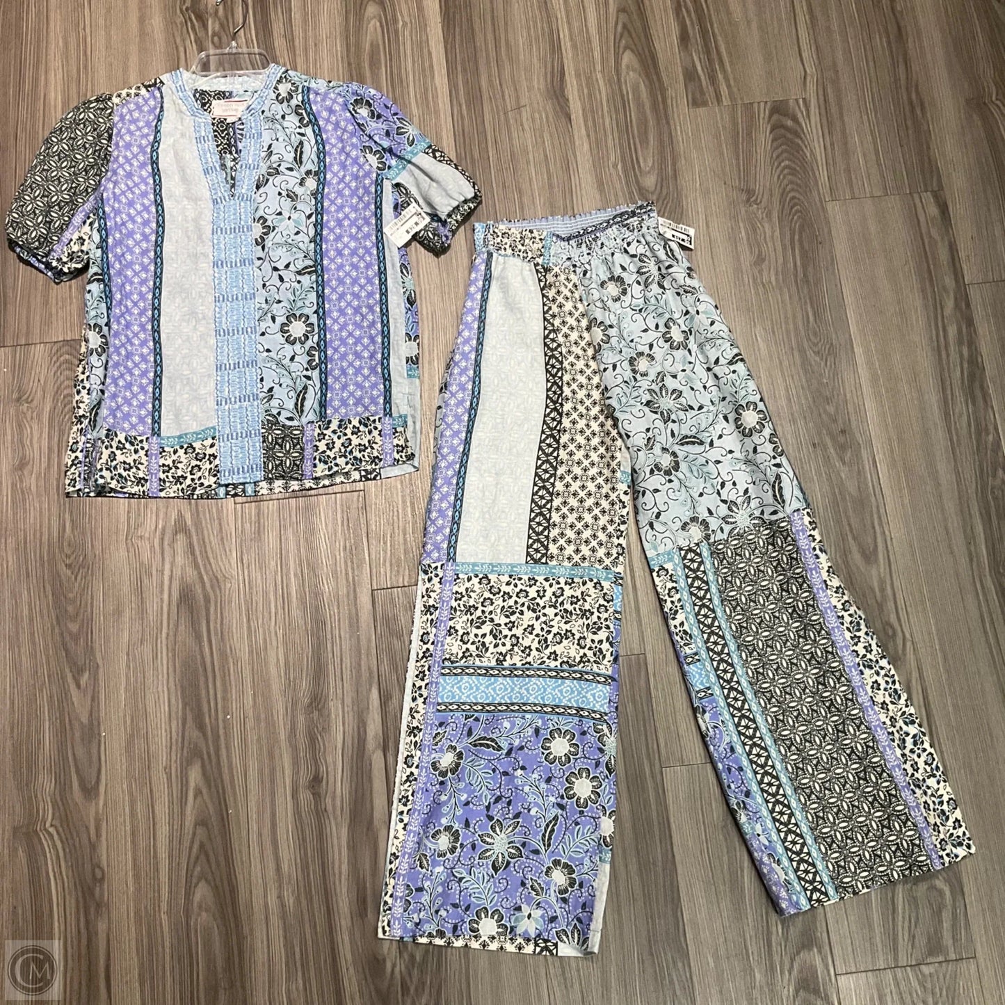 Top Short Sleeve By Johnny Was In Multi-colored, Size: Xs