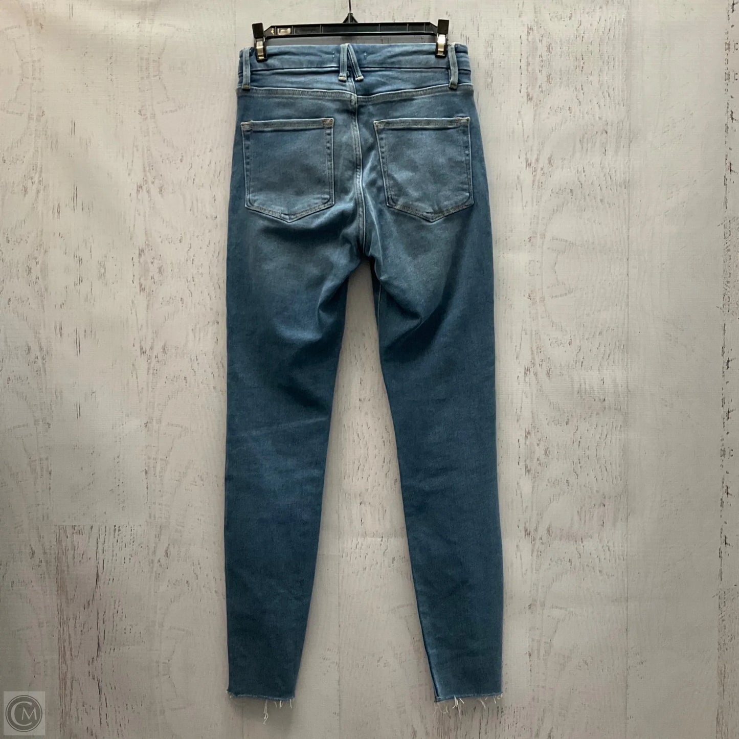 Jeans Skinny By Good American In Blue Denim, Size: 4