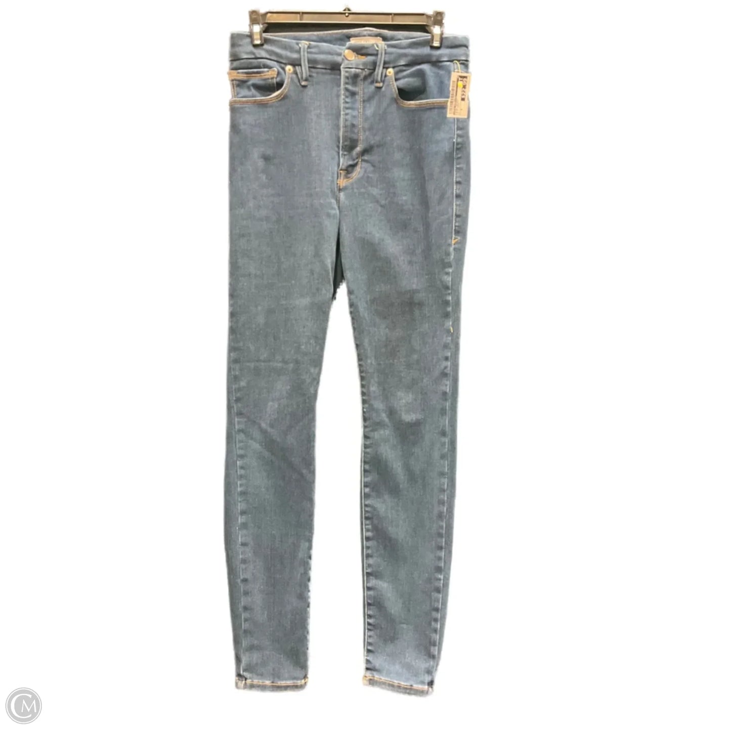 Jeans Skinny By Good American In Blue Denim, Size: 6