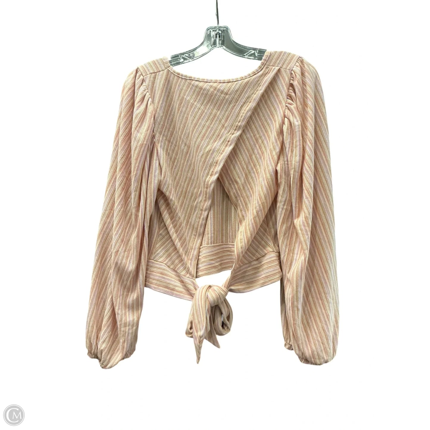 Top Long Sleeve By Free People In Pink, Size: L
