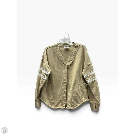 Sweatshirt Crewneck By Offline In Tan, Size: S