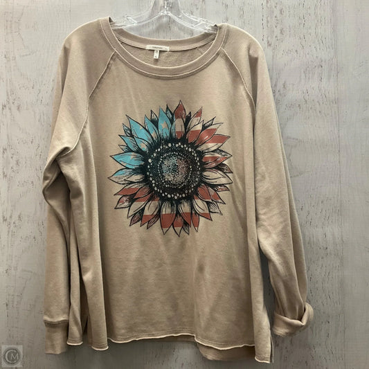 Top Long Sleeve By Maurices In Cream, Size: Xl