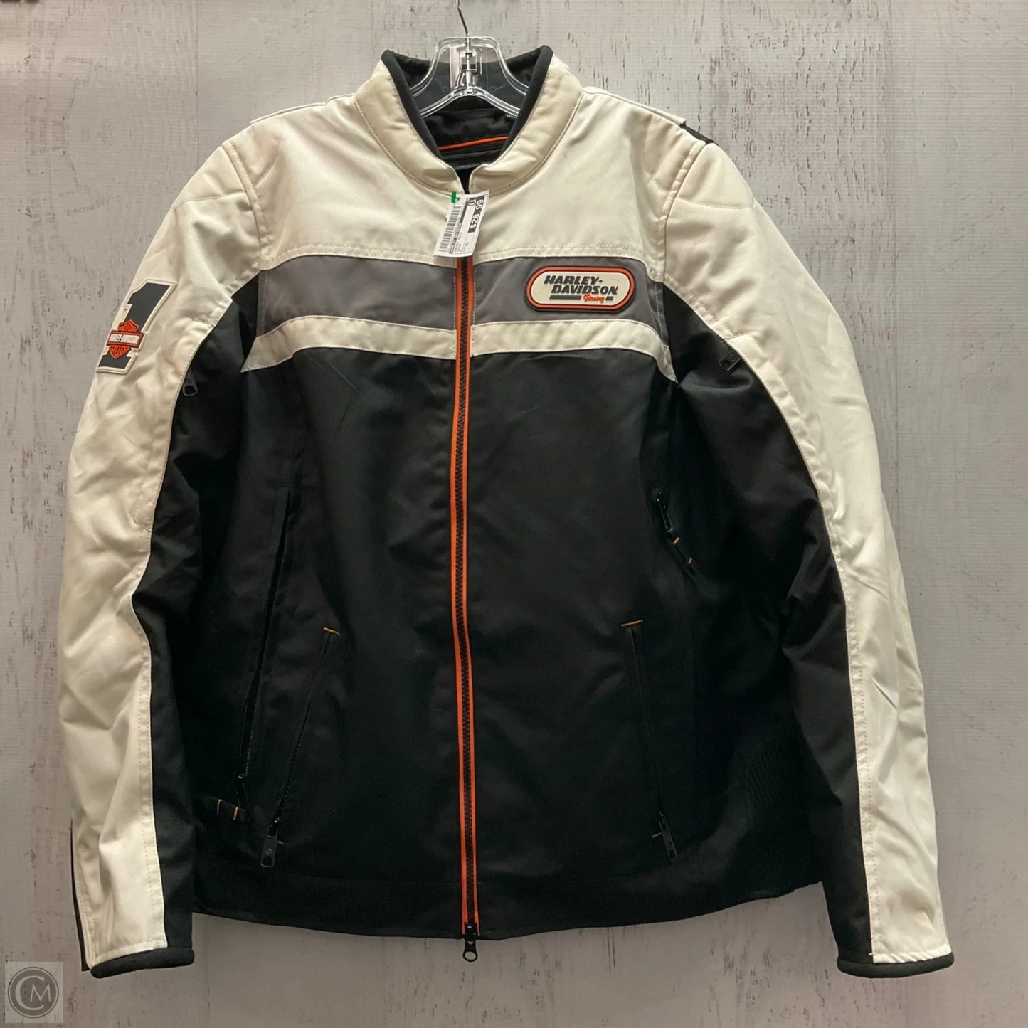 Jacket Moto By Harley Davidson In Cream, Size: Xl
