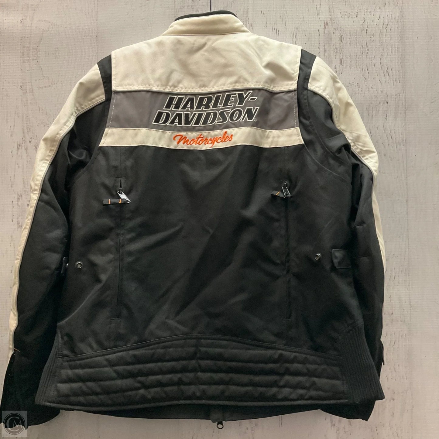 Jacket Moto By Harley Davidson In Cream, Size: Xl