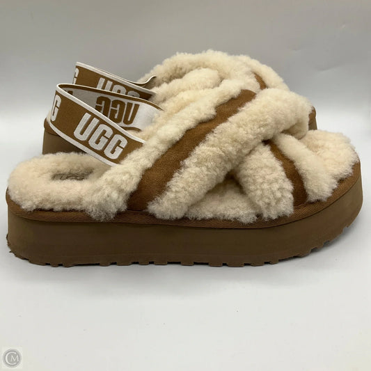 Sandals Designer By Ugg In Beige, Size: 10