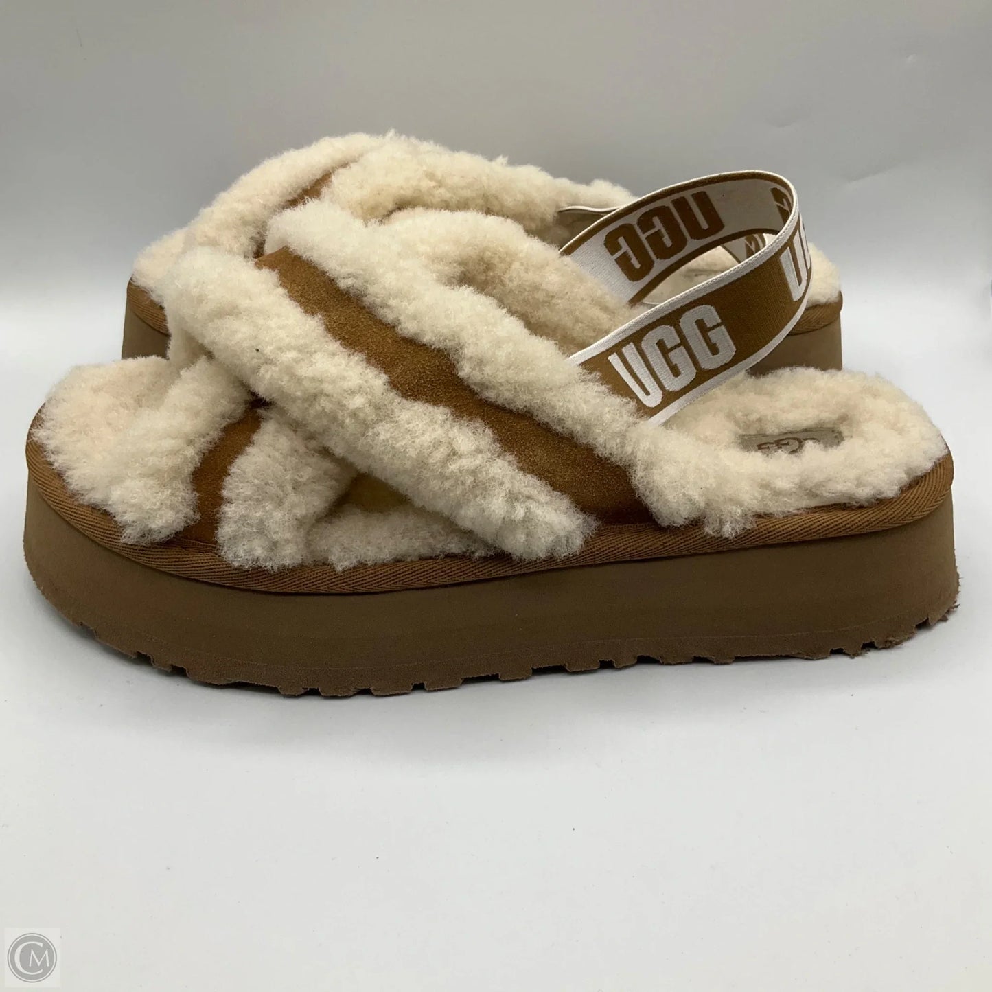 Sandals Designer By Ugg In Beige, Size: 10