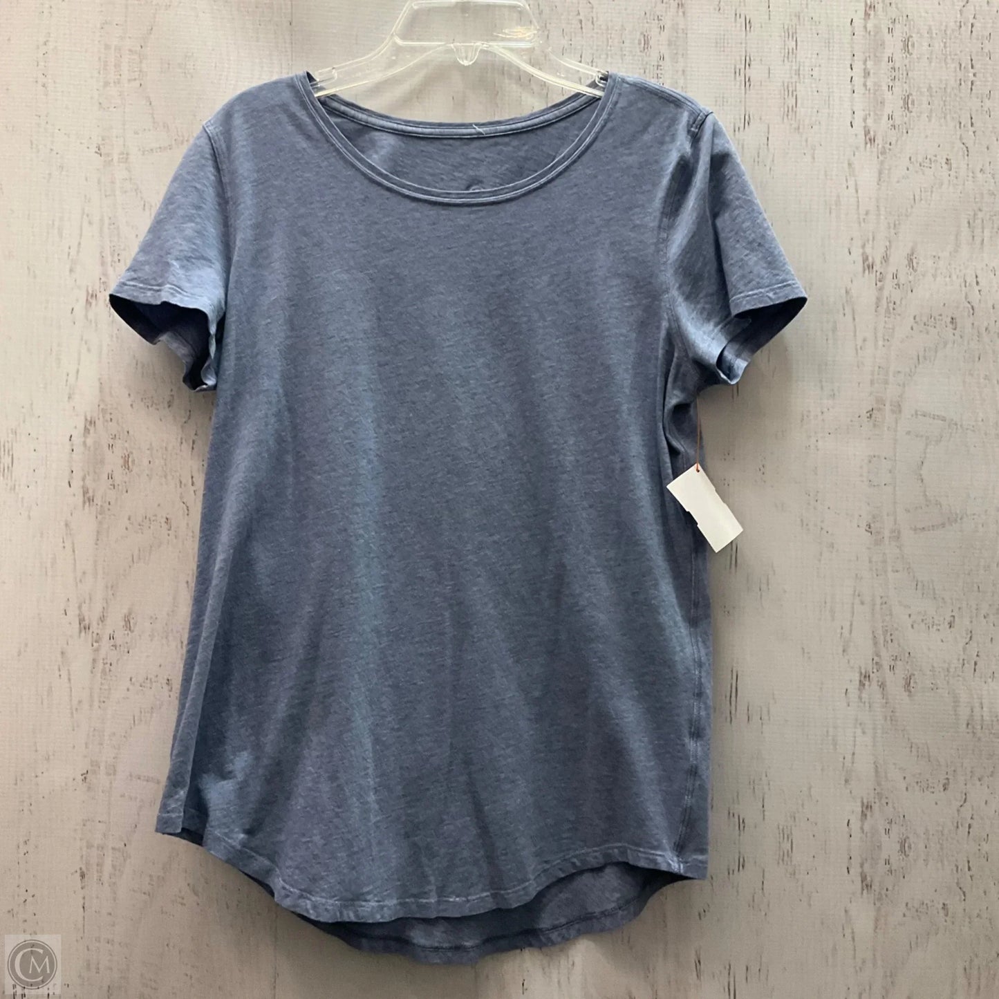 Athletic Top Short Sleeve By Lululemon In Blue, Size: S
