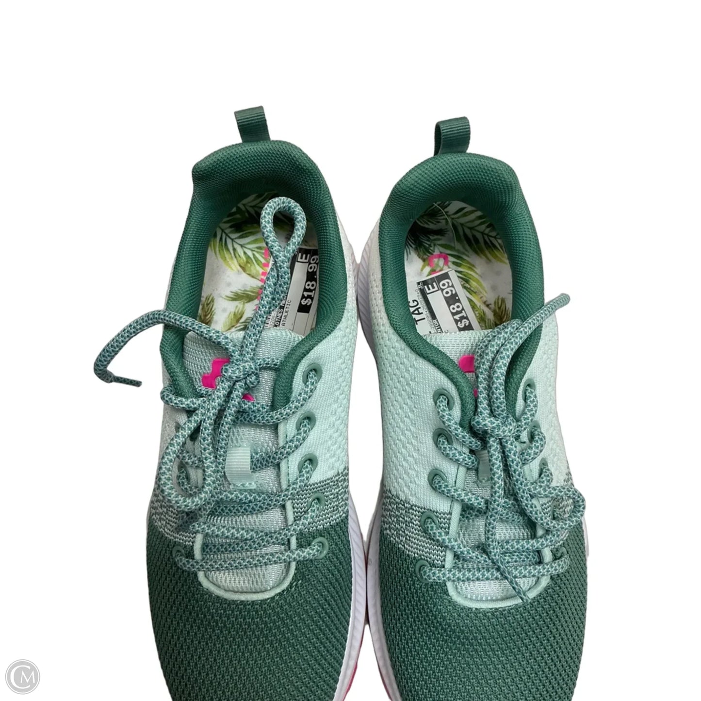 Shoes Athletic By Clothes Mentor In Green, Size: 8