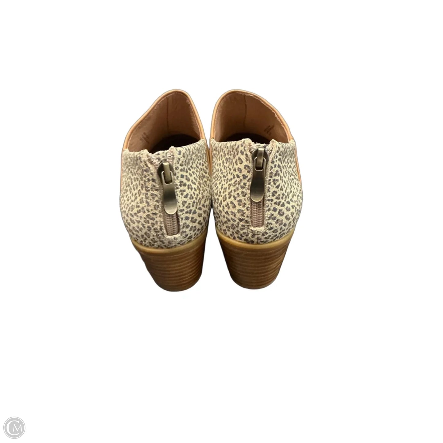 Shoes Heels Block By Anthropologie In Animal Print, Size: 9.5