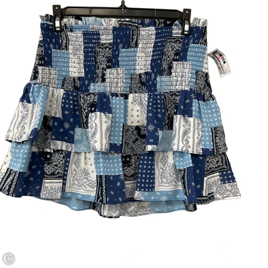 Skirt Mini & Short By English Factory In Plaid Pattern, Size: M