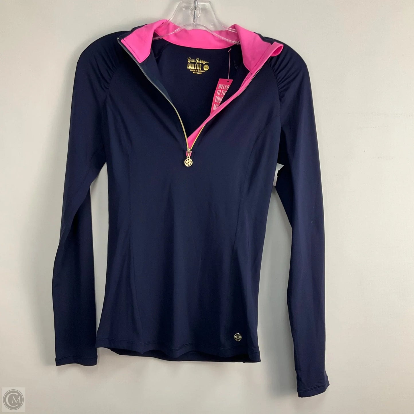 Top Long Sleeve Designer By Lilly Pulitzer In Navy, Size: Xs