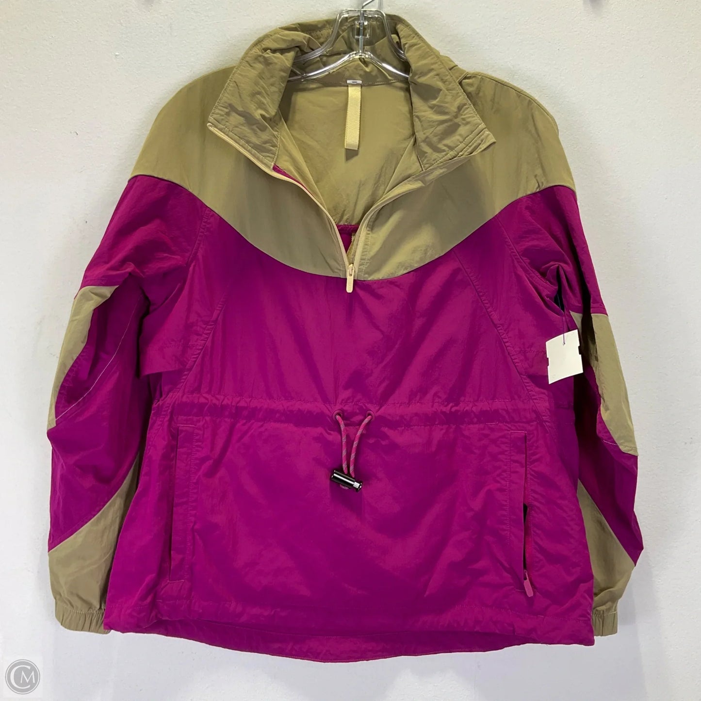 Jacket Windbreaker By Lululemon In Purple & Tan, Size: 2