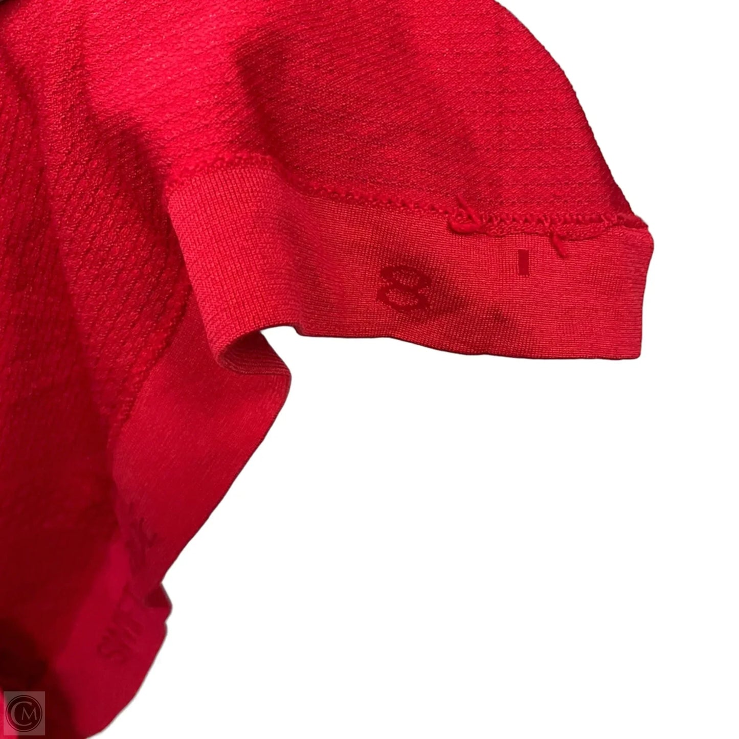 Athletic Top Long Sleeve Crewneck By Lululemon In Red, Size: 8