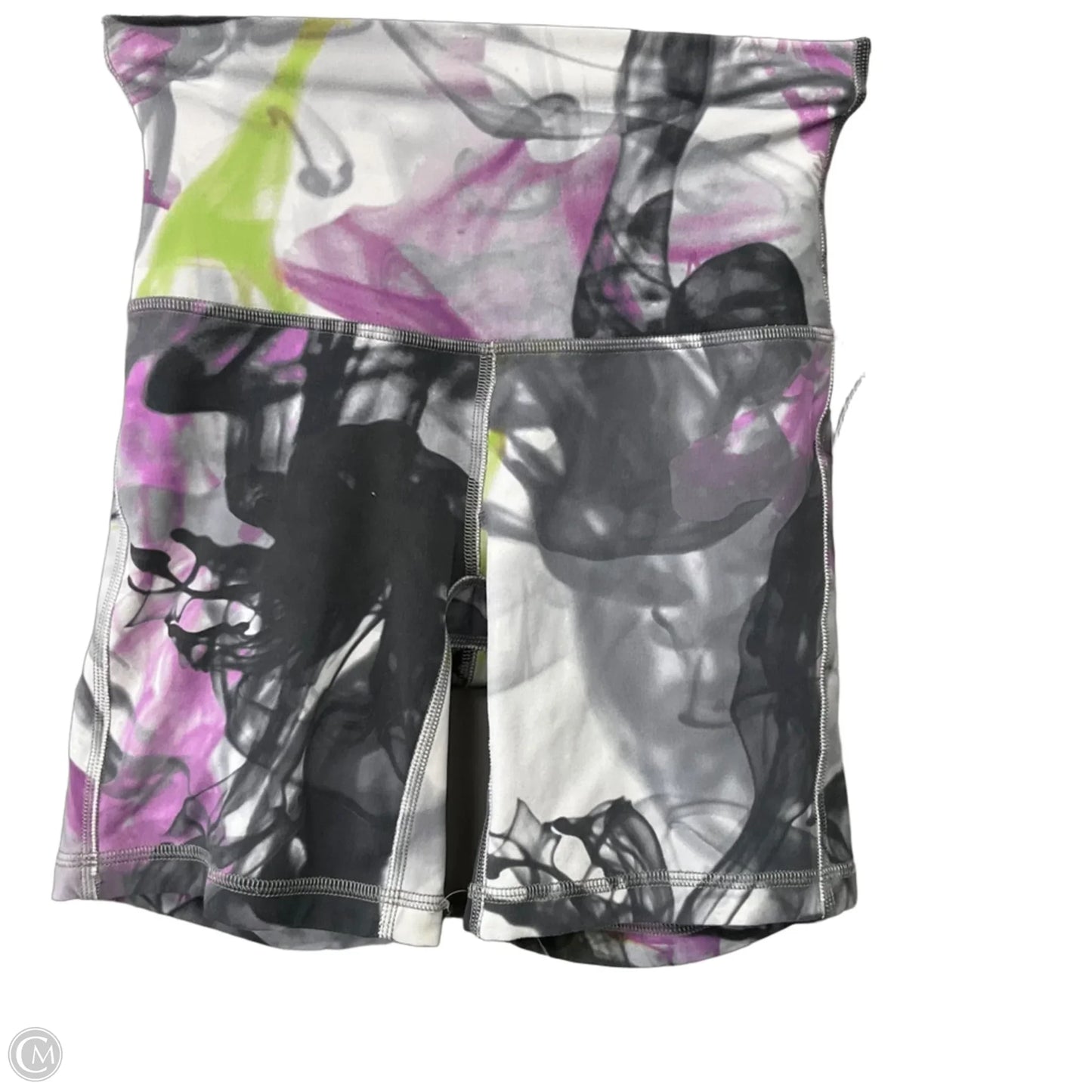 Athletic Shorts By Lululemon In Grey & Purple, Size: 4