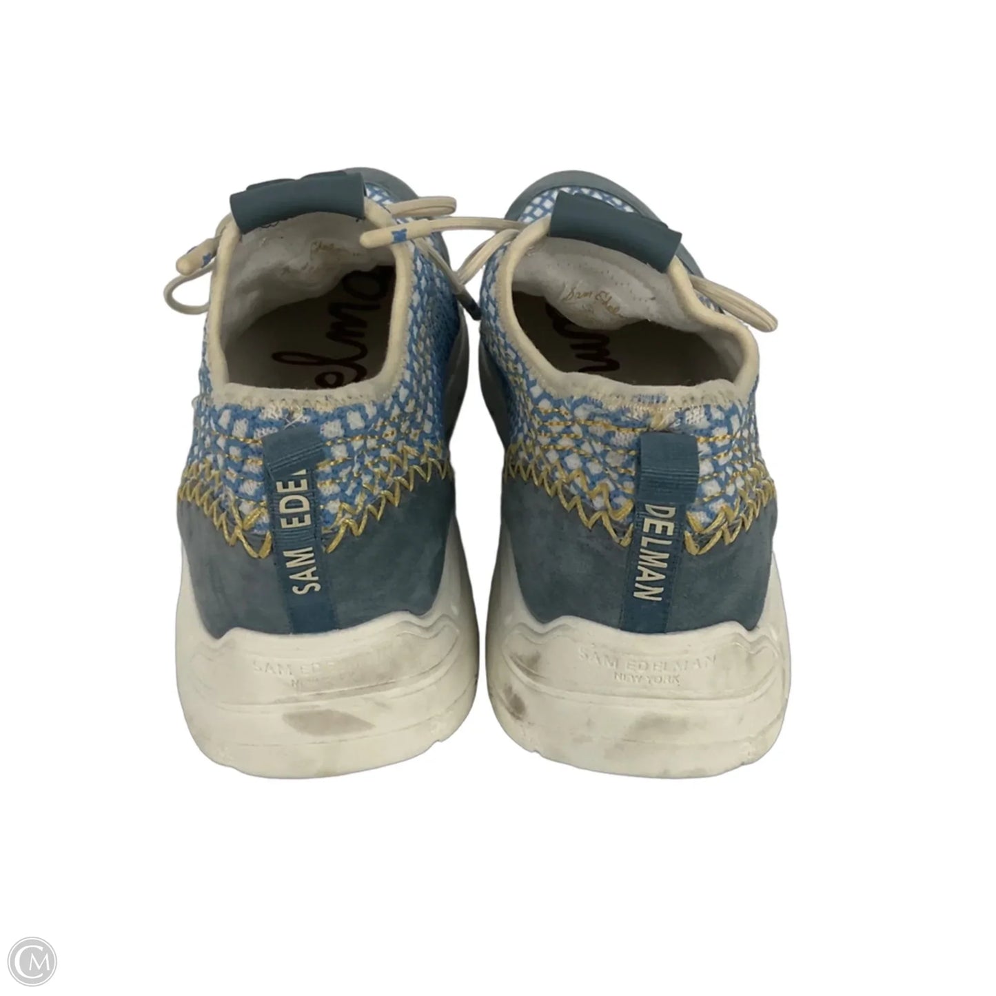 Shoes Sneakers By Sam Edelman In Blue & Yellow, Size: 10