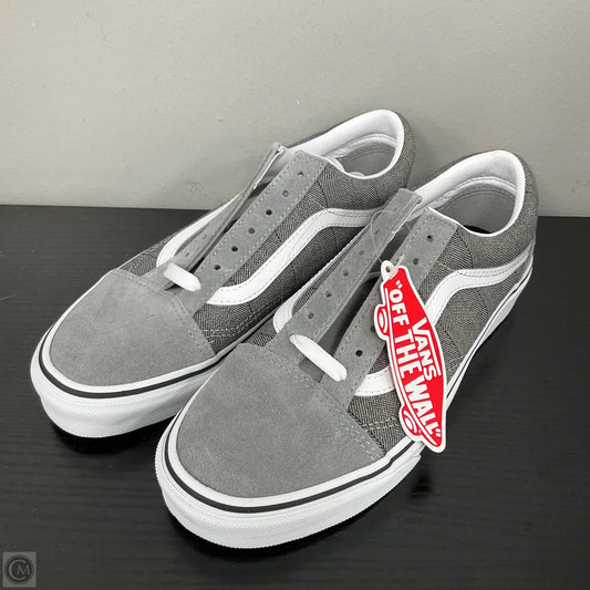 Shoes Sneakers By Vans In Black & Grey, Size: 7