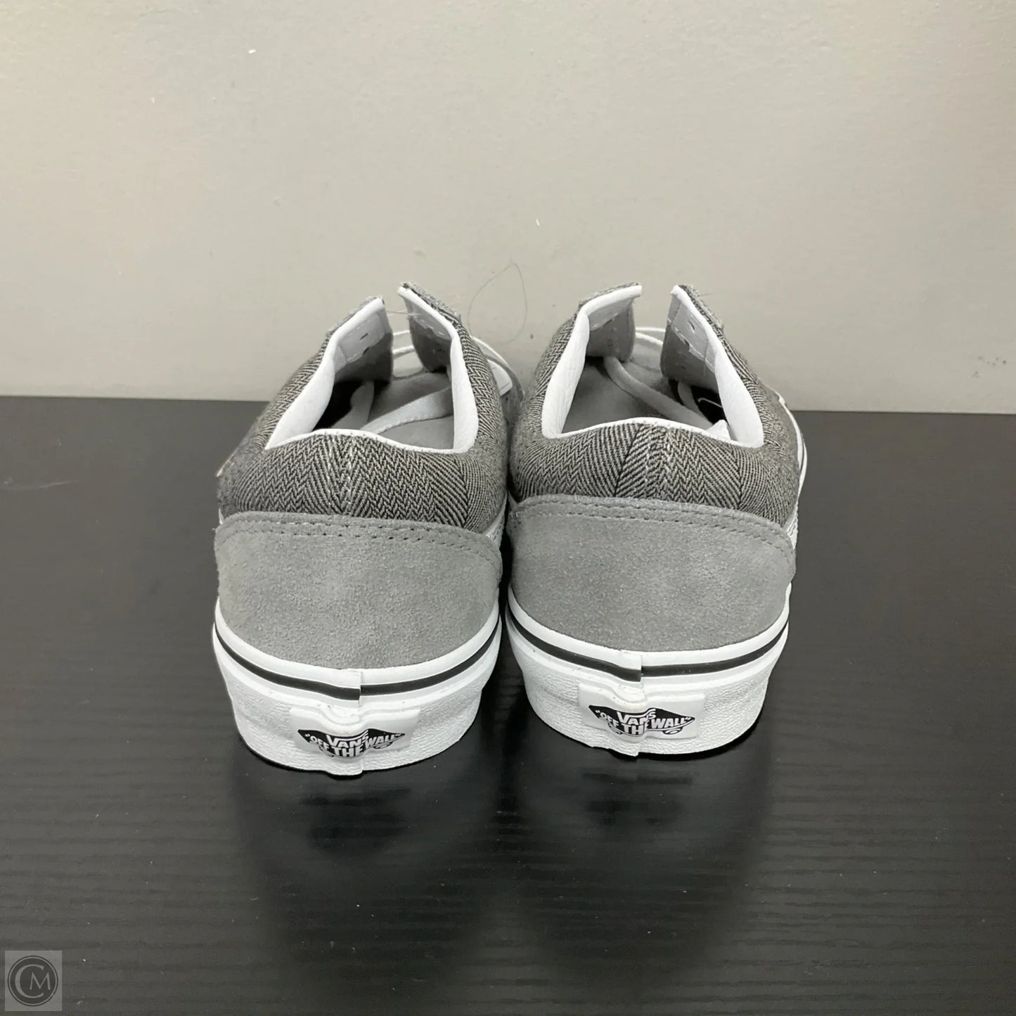 Shoes Sneakers By Vans In Black & Grey, Size: 7