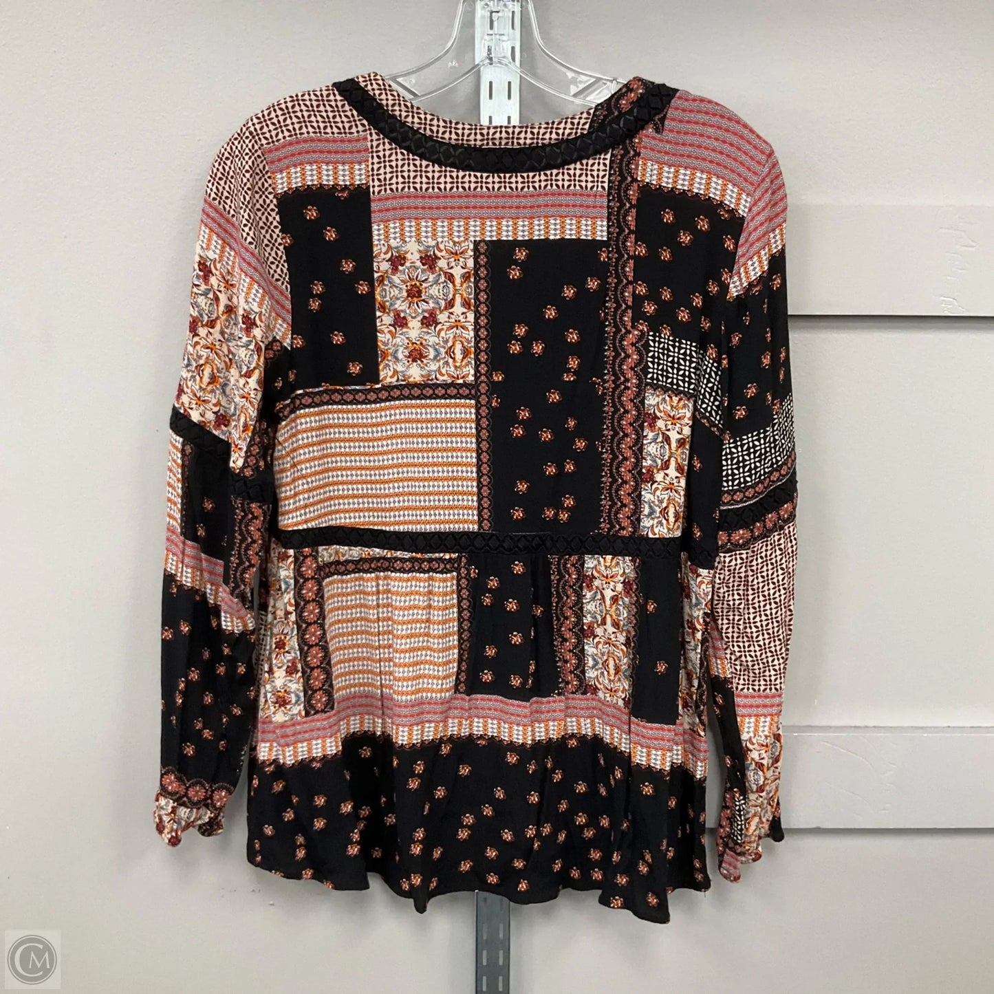 Top Long Sleeve By Gibson And Latimer In Multi-colored, Size: L