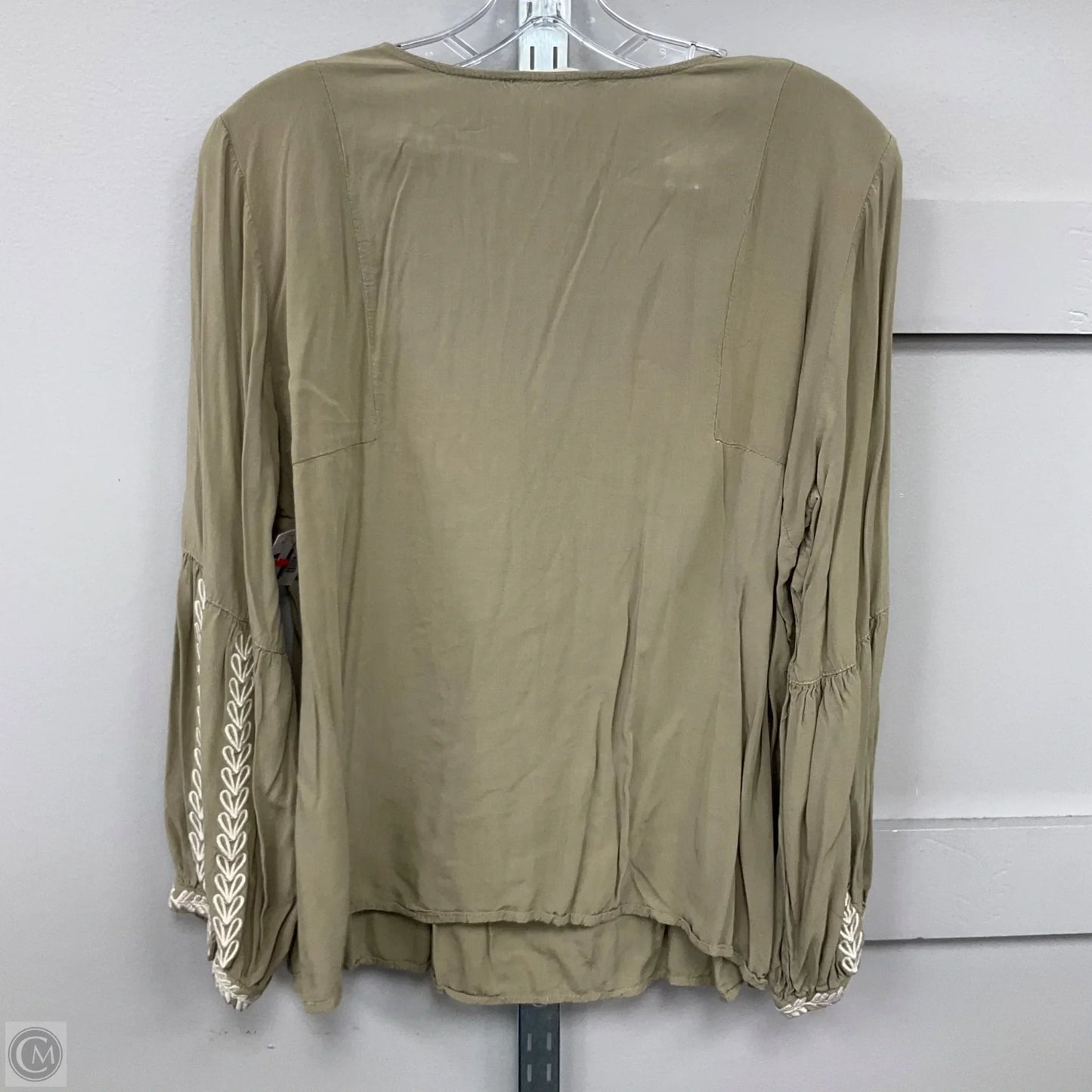 Top Long Sleeve By Solitaire In Green, Size: Xl