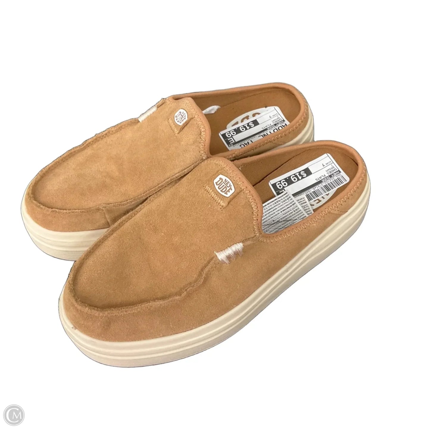 Shoes Flats By Hey Dude In Brown, Size: 7