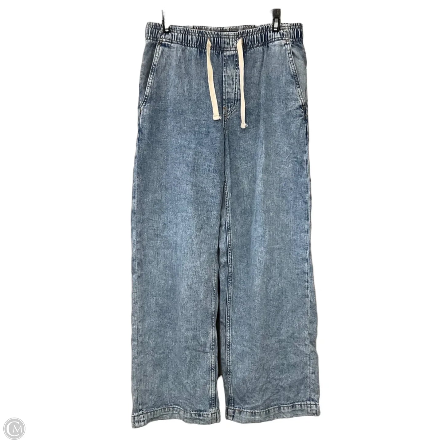 Jeans Wide Leg By Gap In Blue Denim, Size: S