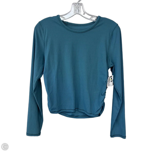 Athletic Top Long Sleeve Crewneck By Lululemon In Green, Size: 12