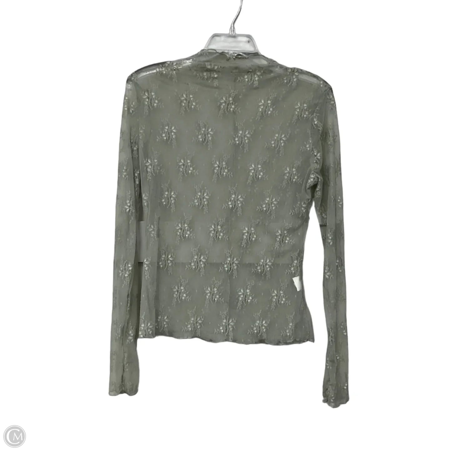 Top Long Sleeve In Green, Size: L