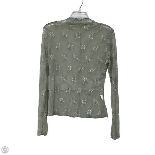 Top Long Sleeve In Green, Size: L