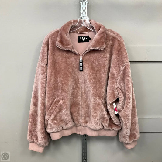 Jacket Designer By Ugg In Pink, Size: M