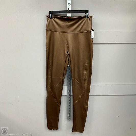 Athletic Leggings By Spanx In Bronze, Size: M