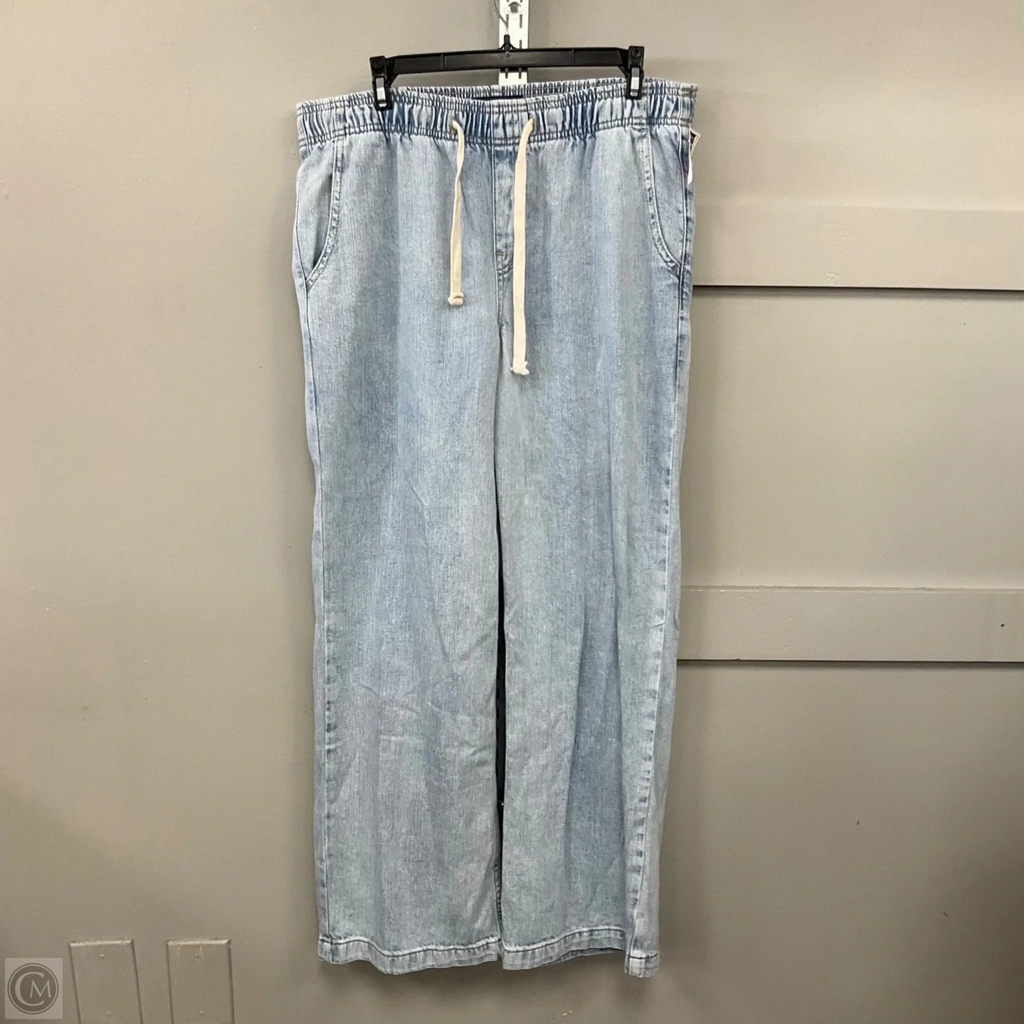 Jeans Wide Leg By Gap In Blue Denim, Size: M