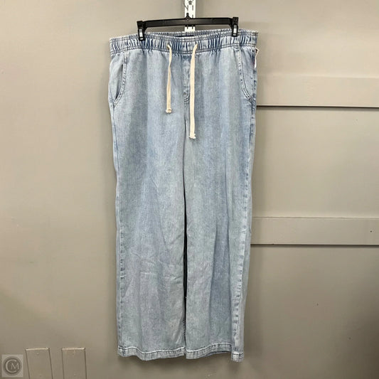 Jeans Wide Leg By Gap In Blue Denim, Size: M