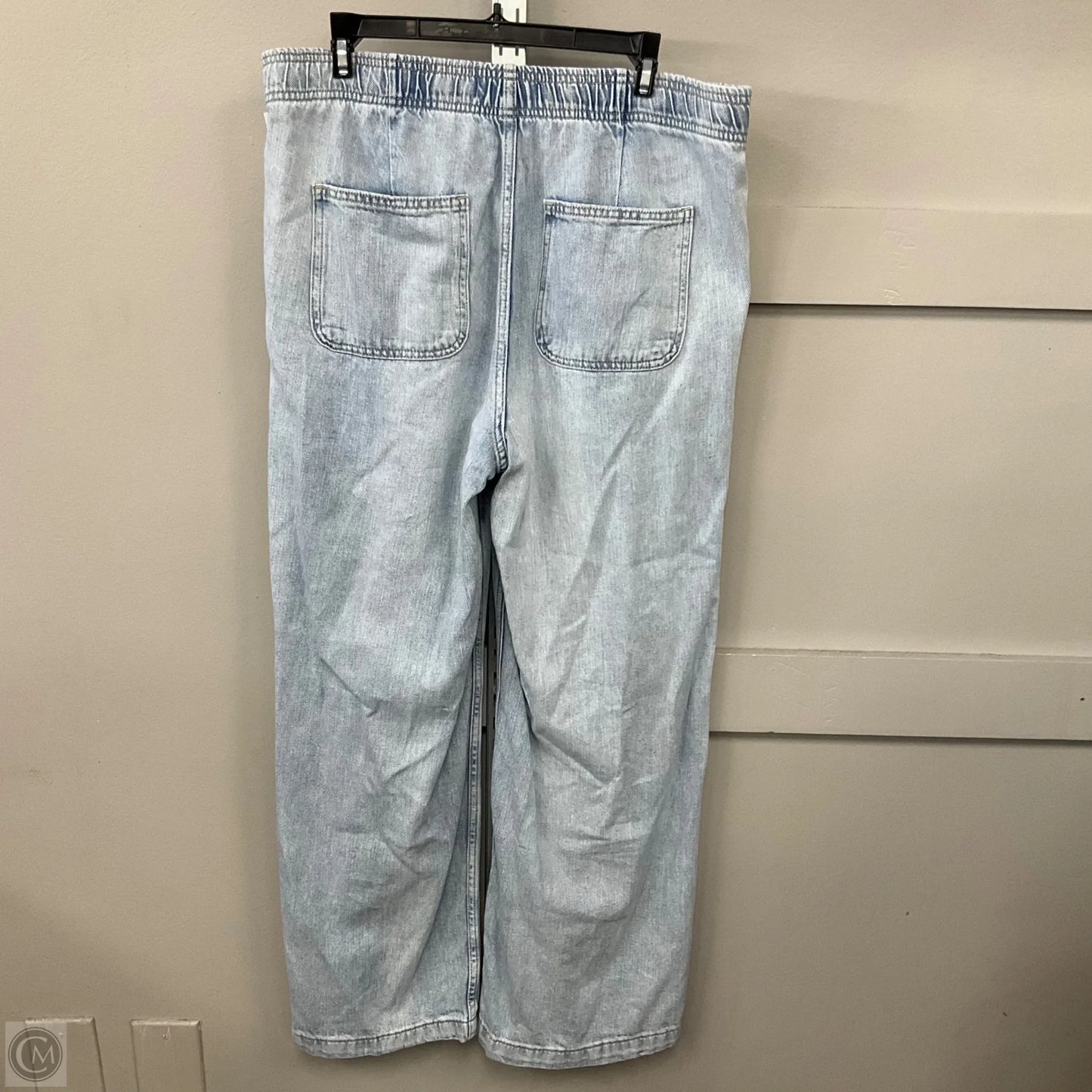 Jeans Wide Leg By Gap In Blue Denim, Size: M