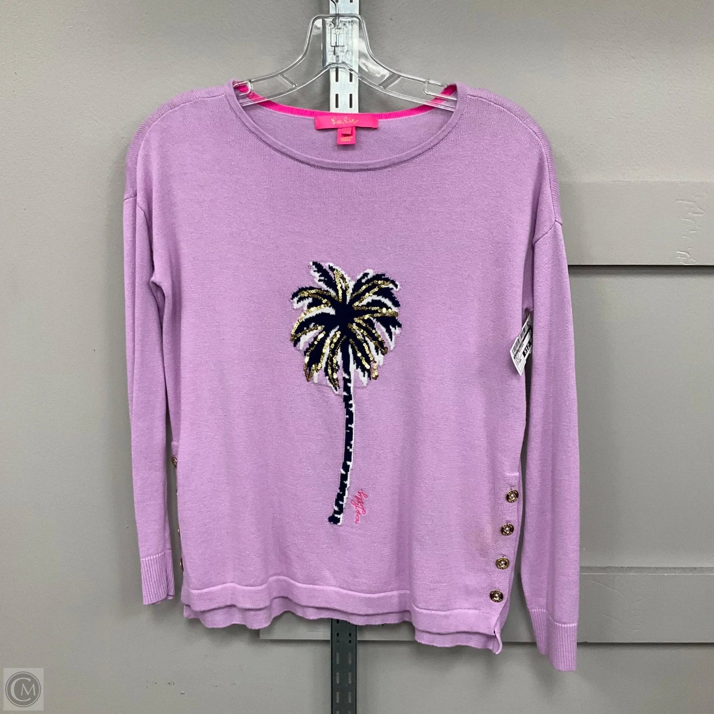Top Long Sleeve Designer By Lilly Pulitzer In Purple, Size: Xxs