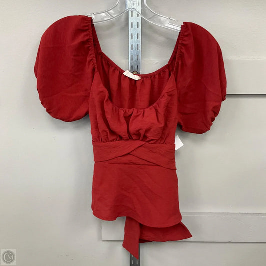 Top Short Sleeve By Altard State In Red, Size: S