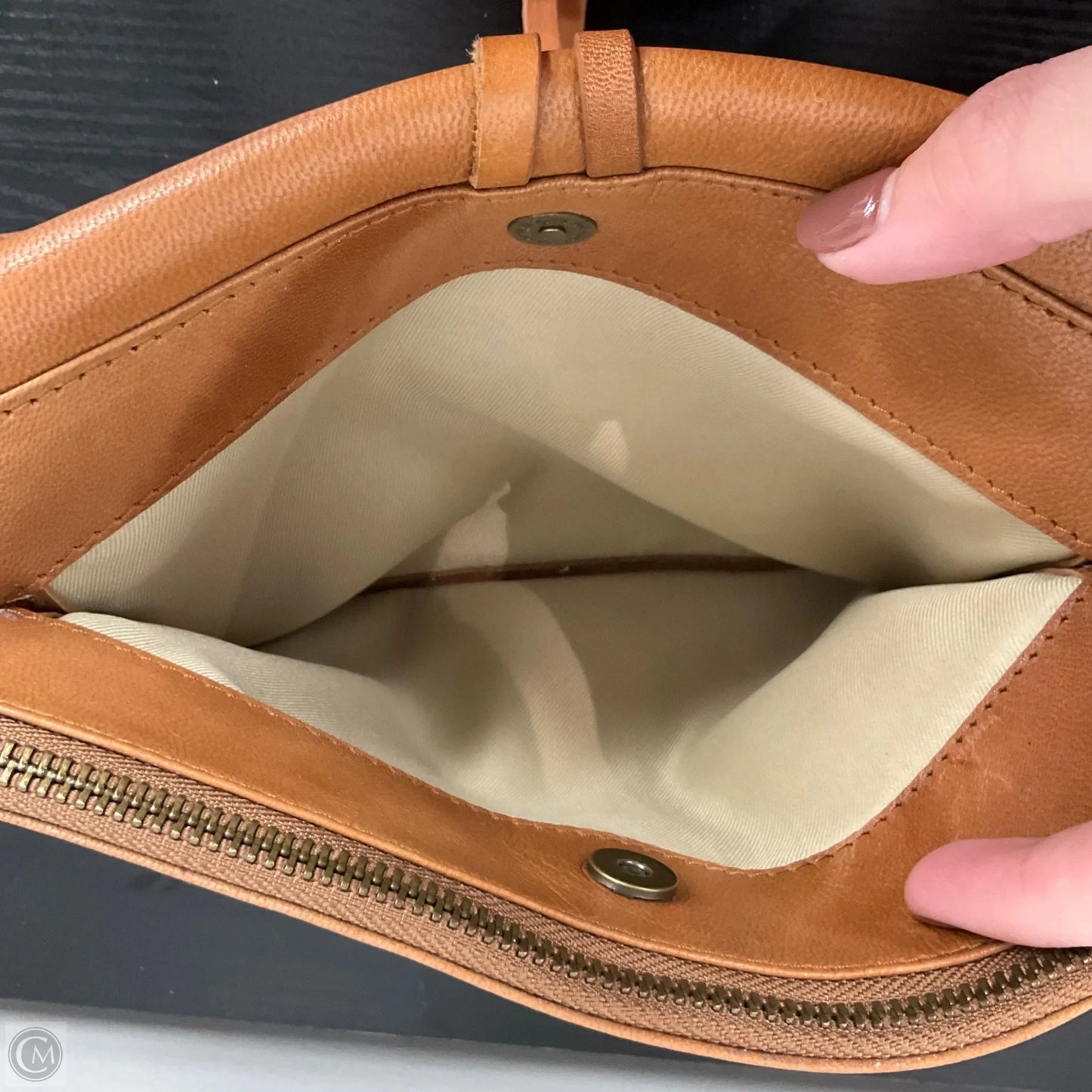 Crossbody Leather By Lucky Brand, Size: Small