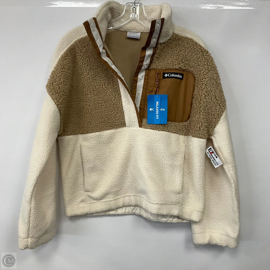 Jacket Faux Fur & Sherpa By Columbia In Cream, Size: S