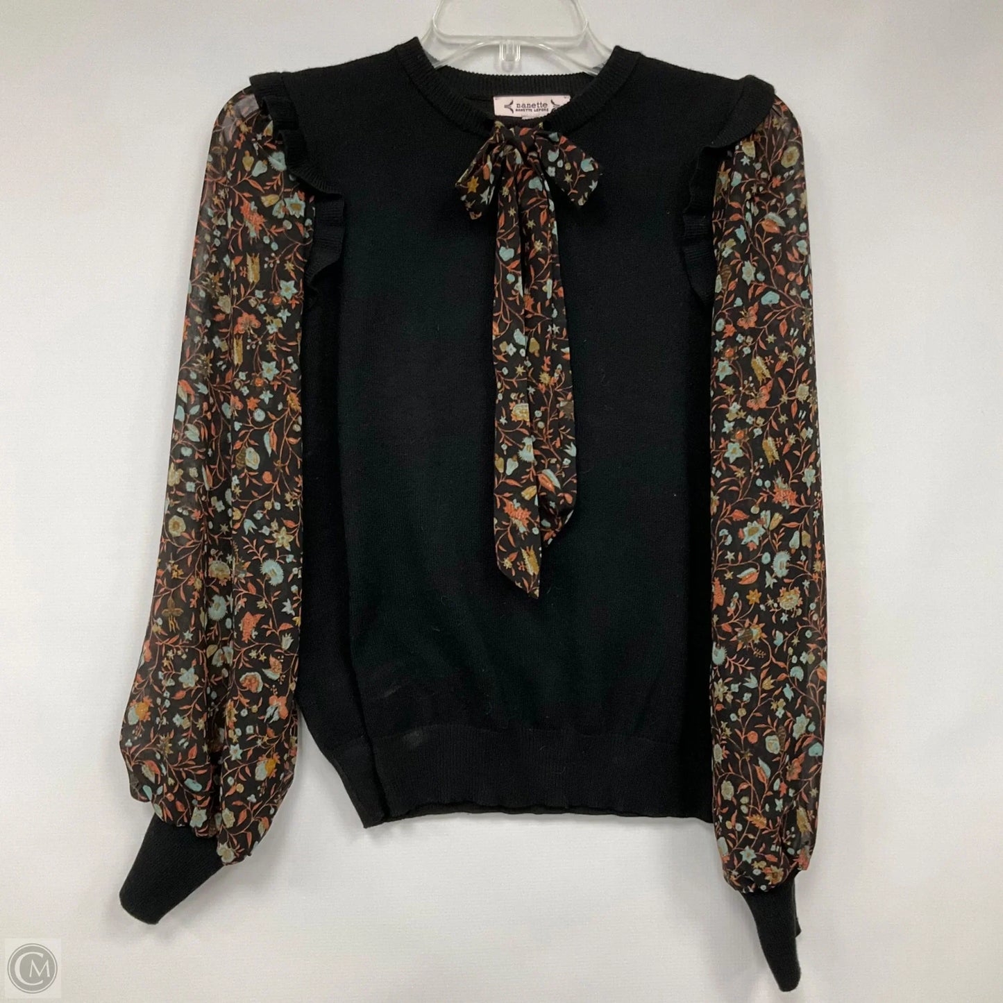 Top Long Sleeve By Nanette By Nanette Lepore In Floral Print, Size: S